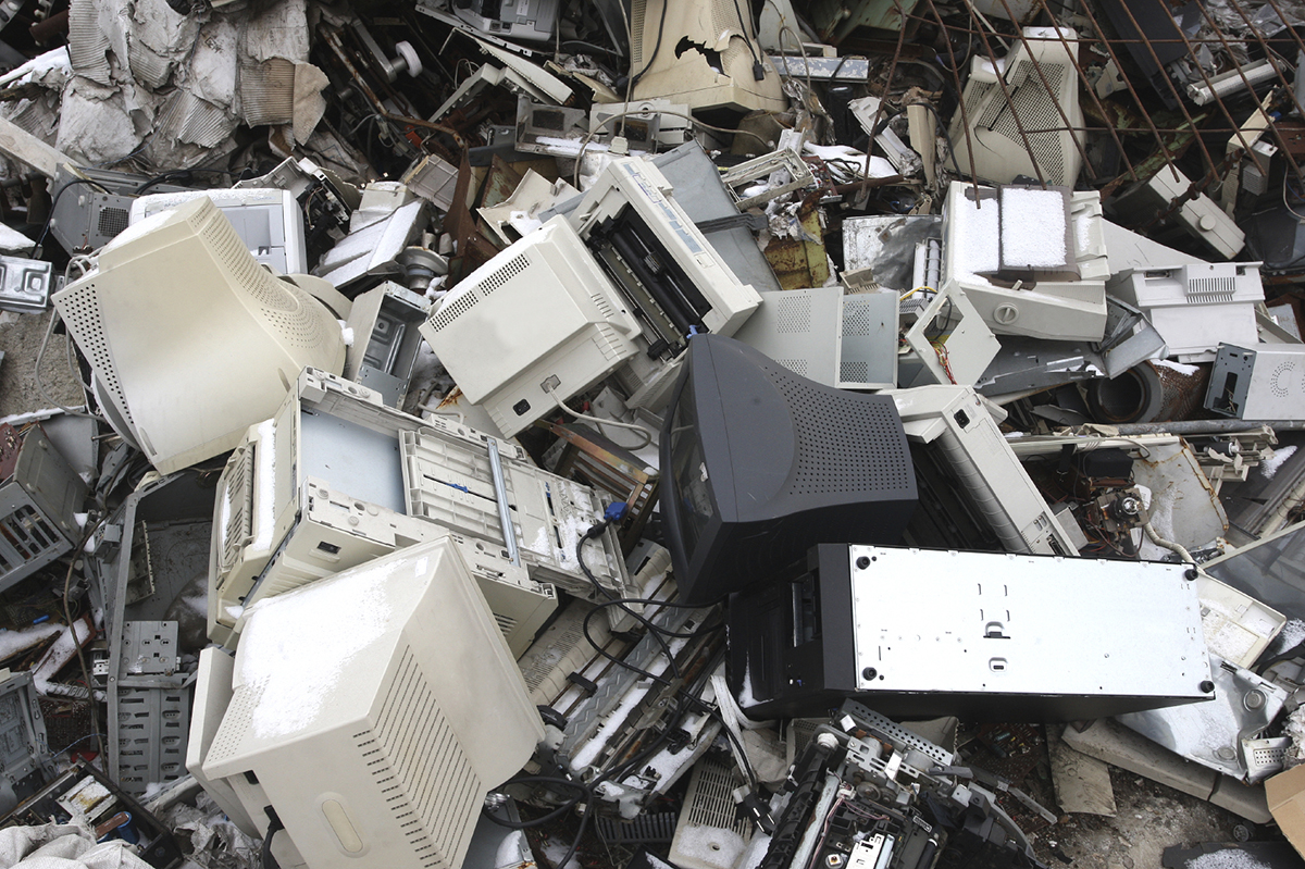 computer electronic and office parts for recycling